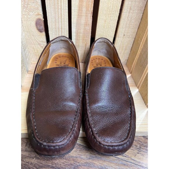 Mephisto Cool-Air Leather Loafers Men's Size US 9 Leather Brown Slip On Shoes - Picture 1 of 9